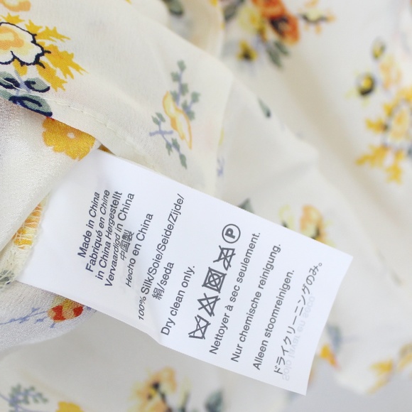 NWT Madewell Flutter Sleeve Silk Top - Picture 5 of 6